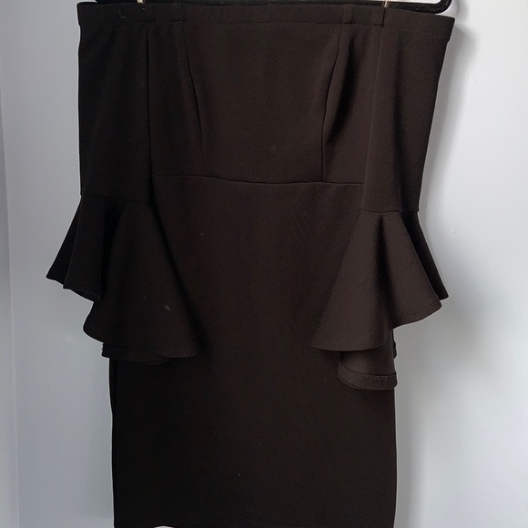 Black Off the Shoulder Dress - Picture 1 of 4